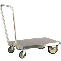 Lakeside 454 Mobile Platform Truck Stainless Steel, Single Handle, 20 x 30-in. Platform, 650-Lb. Capacity