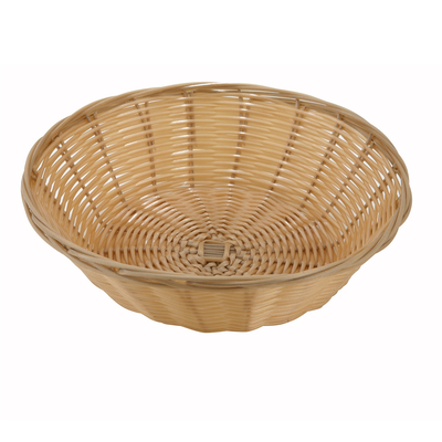Winco PWBN-9R 9" Dia. X 2-3/4"H Woven Basket