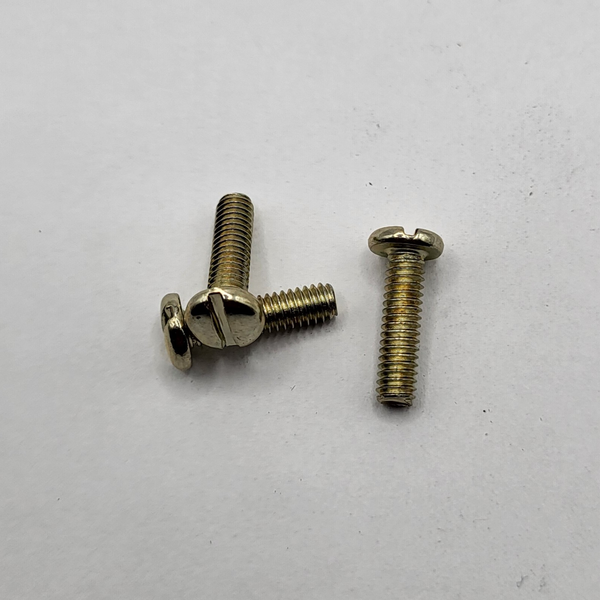 NO. 8" - 32 X 5/8" SLOTTED PAN HEAD MACHINE SCREW LOW CARBON STEEL ZINC YELLOW