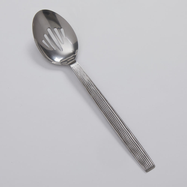 Wavy Aged Stainless Steel Hammered Buffetware
