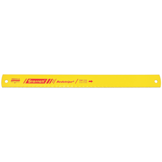 STARRETT RS500-6 20 x 1-3/4 x .075 x 6T, Redstripe Power Hacksaw Blade