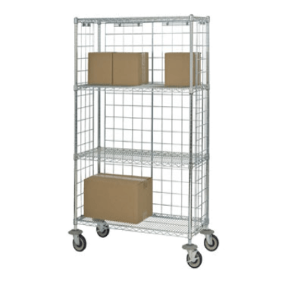 Focus Foodservice FEMK246069CH Mobile Enclosure Panel Cart Panels on 3 Sides