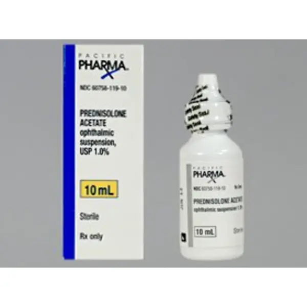 Prednisolone Acetate 1%, 10ml Drops NDC 60758011910