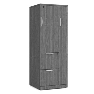 PL207 65" WARDROBE STORAGE CABINET- Newport Gray