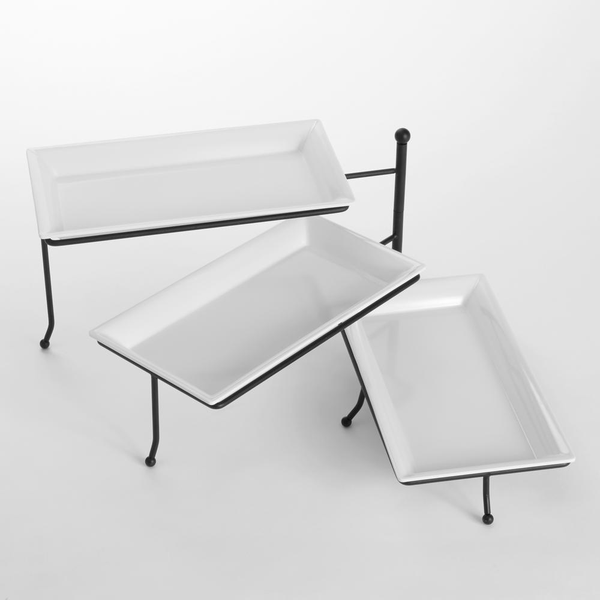 Rectangular Three-Tier Foldable Stands