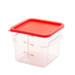 FSE 373-FC6C Food Container 6 Qt. Square Clear NSF