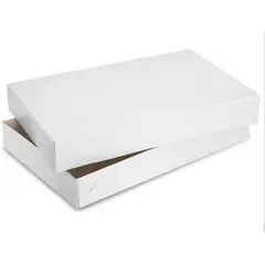 17 X 11 X 2.5 WHITE 2 PIECE GIFT BOX, 50/CS