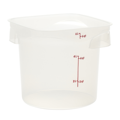 Cambro 6RFSPROPP190 FreshPro Camrounds, 6 Qt Food Storage Contai