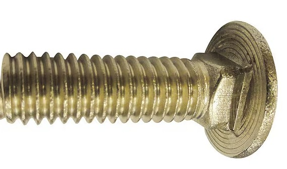 1/4" - 20 X 3/4" SHORT SQUARE NECK ROUND HEAD BOLT SAE J429 GR 5 ZINC YELLOW