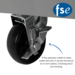 FSE 48-Inch Two Door Undercounter Freezer Caster