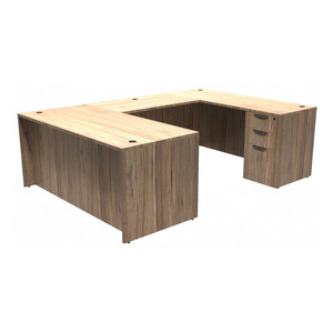 CLAUD2001 U-Shape 66" X 96" Desk- Aspen