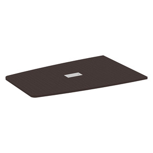PL238T HALF BOAT SHAPE 47x 72 TOP- ESPRESSO