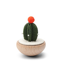 Figurine Cactus Orange Flower