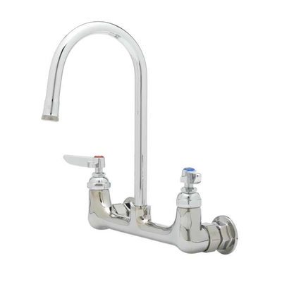 T&S Brass B-0330CR-PRISON Double Pantry Faucet 8" Centers