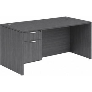 CLASD1019- Classic Desk 66" X 30" with Box/File Pedestal- Coastal Gray