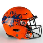 Oversized Half Helmet Football Helmet Decals