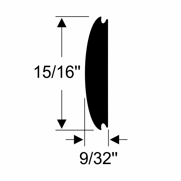 Steele Rubber Products Screw Track Cover Insert Steele Rubber Products