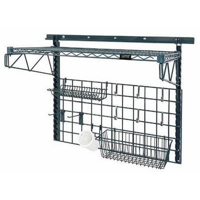 Quantum SGK-401836-2P Wall Grid Shelving Unit 40" Wall Track 31"