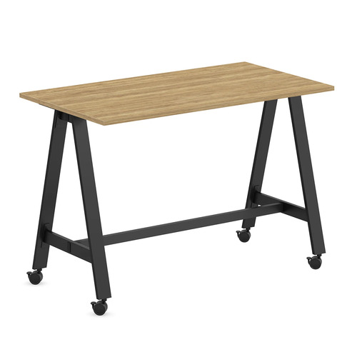 Signature Bistro Table 30" x 60" - Aspen with Black Legs