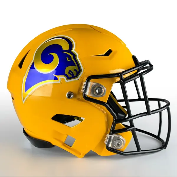 Chrome Finish Football Helmet Decals