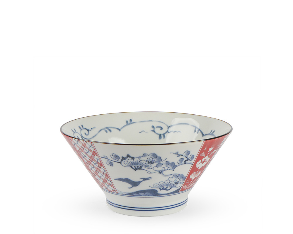 Edo-Style Dino Bowl 7.5" Ryouenryu