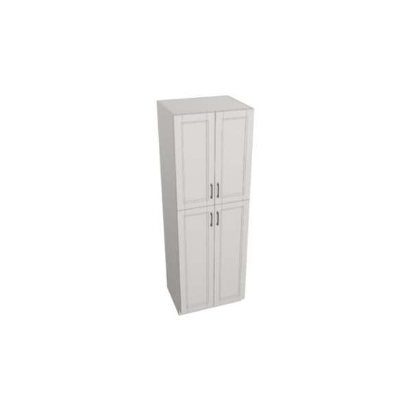 Vail Pure White Box  Utility Cabinet Kit - 30” X 90”H X 24”D