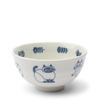 Bowl Rice Blue Cats