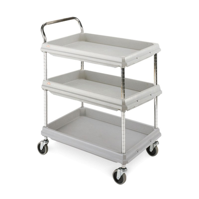Metro BC2030-3DG Deep Ledge 3-Shelf Utility Cart, Gray, 20" x 30"