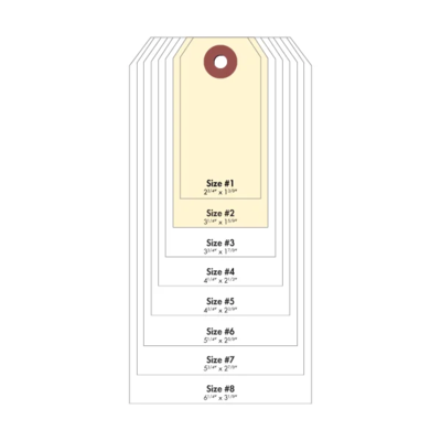 #2 Cardstock Tag - Manila