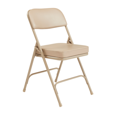 NPS 3201 NPS® 3200 Series Premium 2" Vinyl Upholstered Double Hinge Folding Chair, Pack of 2