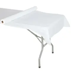 40" X 300' WHITE PLASTIC TABLE COVER ROLL 1/CS   76000075