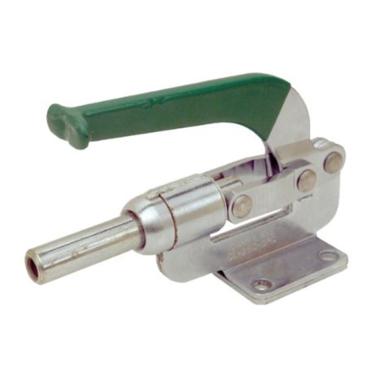 Carr Lane CL-250-SPC Push/Pull Toggle Clamp, Tapped Plunger, Flanged Base (800lbs)