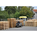 Karcher KM 90/60 R Bp Adv sweeper in use in a pallet yard
