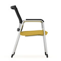 Propel Guest Chair - Black Mesh Back with Yellow Seat