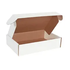 17.125 X 11.125 X 4" WHITE CORRUGATED MAILER, ECT32B, 50/BD