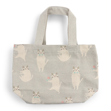 Tote Bag Cat Gray
