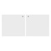 PL44LDLOCK - PAIR LAMINATE HUTCH DOORS W/LOCK - White