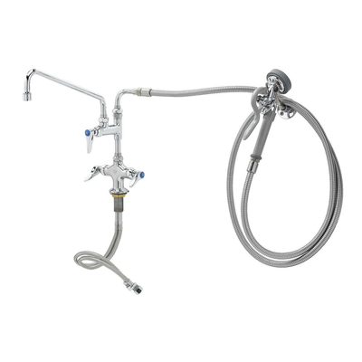 T&S Brass B-0176 Spray Unit/Swing Spout Faucet Deck Mount Pantry Type Mixing Valve