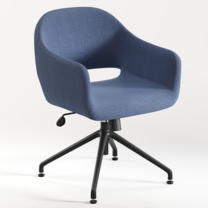 CHK68091BLU0701 - SARON GUEST CHAIR - Blue with 4 Prong base