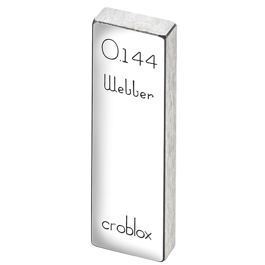 STARRETT RC .144 AA Rect. Croblox Gage Block - .144 In., Grade AA