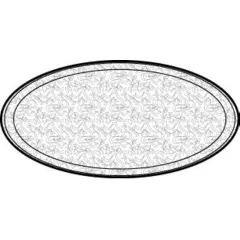 12" FLAT ALUMINUM TRAY, 50/CS 451212A   *USE P4412 LID*