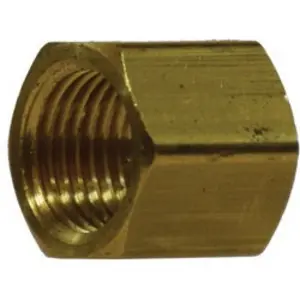 Pipe Cap, 1 in FNPTF x 1 in FNPTF, 1.13 in, Brass