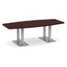 PALBS4236N BRUSHED- 8 ft. Classic Boat Shape Conference Table with Brushed Palmer Base