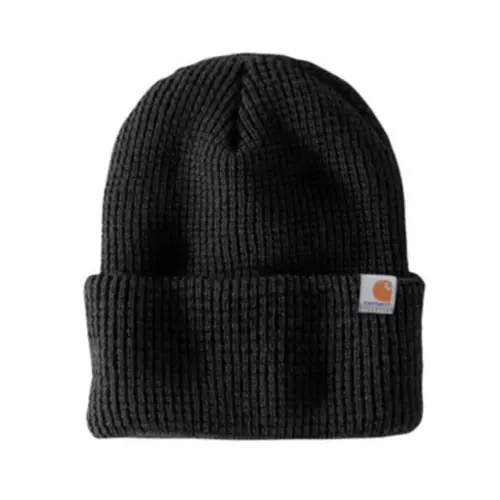 CARHARTT 107187 - Men's Knit Waffle Beanie - Black