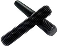 NO. 10" - 24 X 1" FULLY THREADED STRAIGHT ROD ALLOY STEEL 33-39 HRC PLAIN