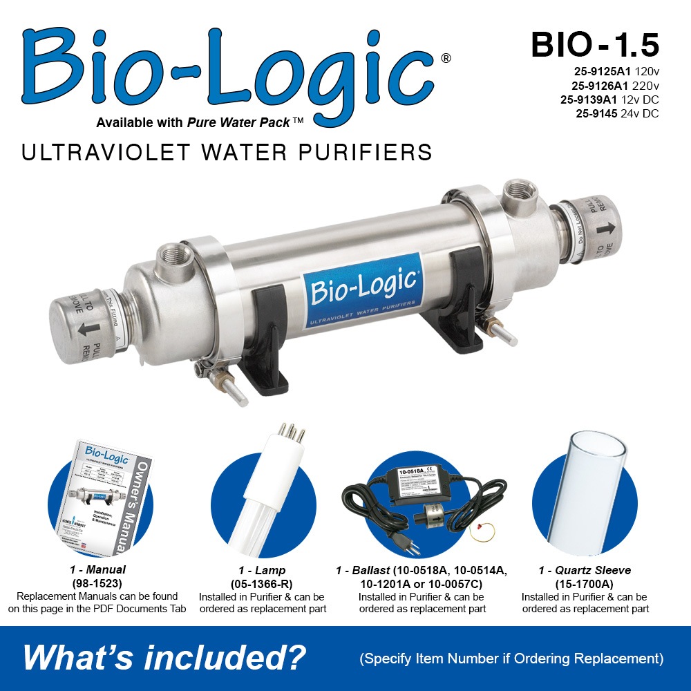 BioLogic UV Water Purifiers 1.5 or 3.0 GPM BuyUltraviolet