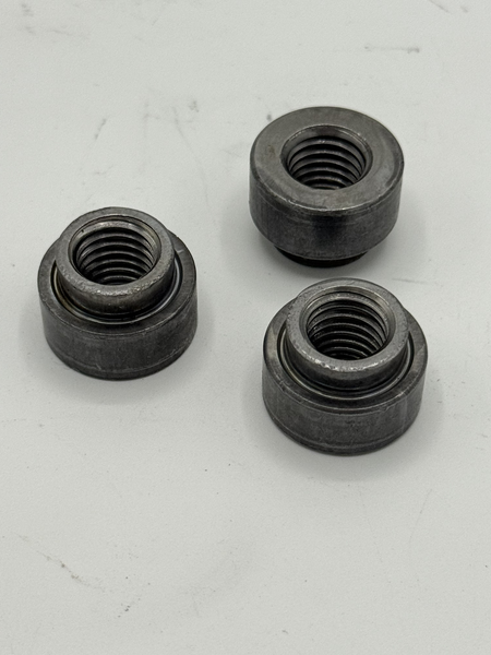M10 - 1.5 ROUND WELD NUT 19MM OD CLASS 9 PLAIN W/ LIGHT OIL PER PRINT