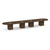 20' Classic Boat Shape Conference Table with Cube Base - Modern Walnut