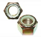 M8 - 1.25 DIN 982 HEX LOCK NUT NYLON INSERT CLASS 8 ZINC YELLOW