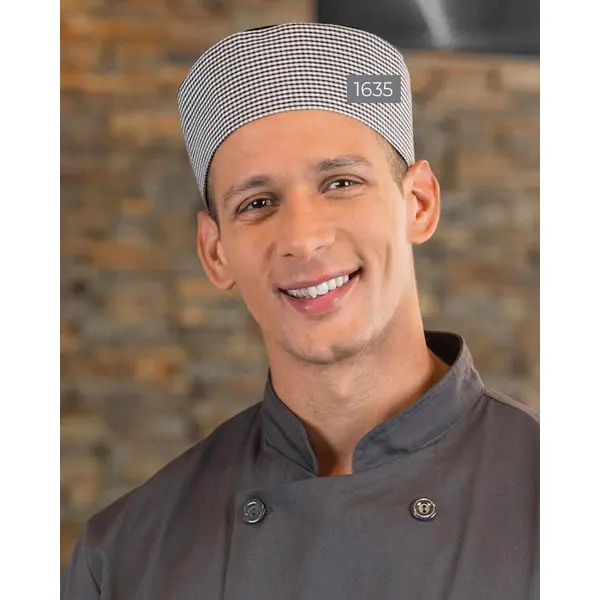 PREMIUM UNIFORMS 1635 - Pill Box Cap With Mesh Top - Checkered